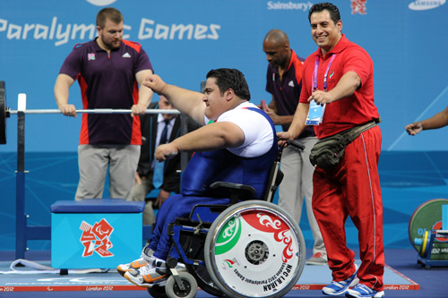 
رحمان سیامند در بازیهای پارالمپیک لندن 2012
