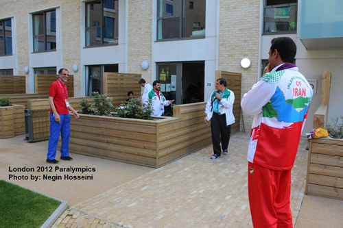 گزارش نگین حسینی از دهکده پارالمپیک لندن 2012